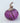 Proper Purple Dinky Everlasting Pumpkin Glass Sculpture